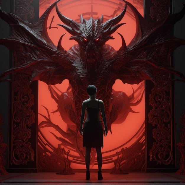 spiritual law of return illustration woman standing in divine light