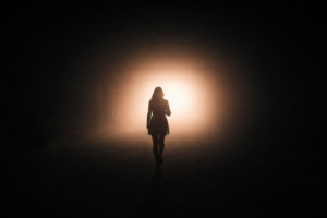 The woman in the room